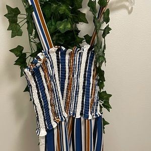 Shein striped jumpsuit